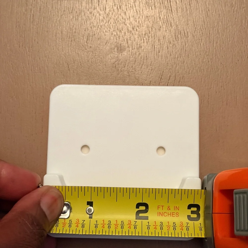 White Plastic Closet Pole Sockets